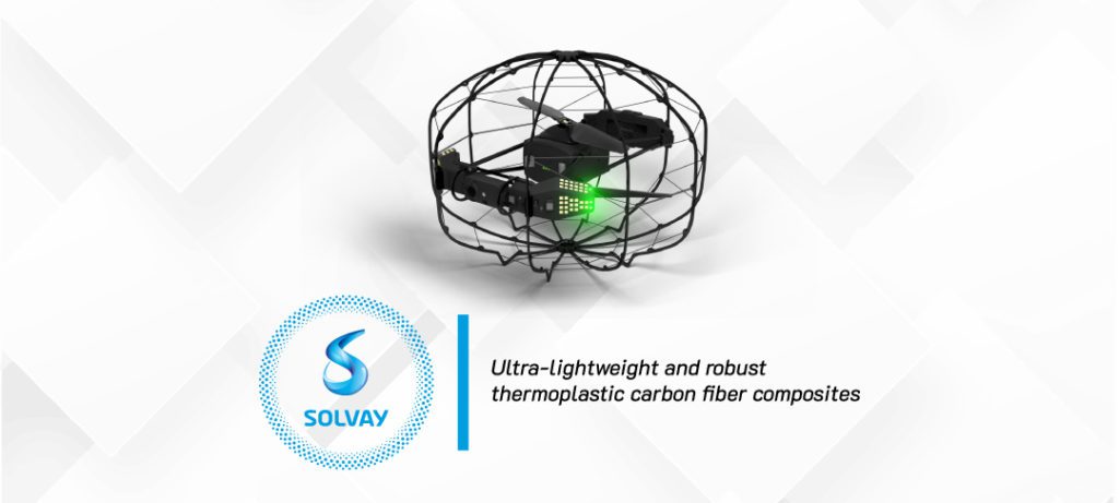 Solvay’s ultra-lightweight and robust thermoplastic carbon fiber composites contribute to doubling ASIO drone flight time